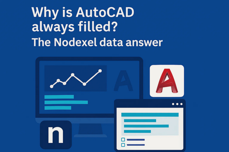 Why is my AutoCAD license always full? Data answers given by Nodexel